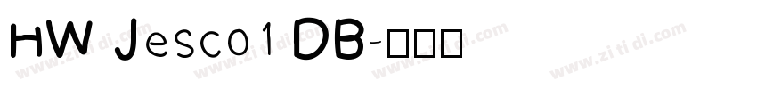 HW Jesco1 DB字体转换
